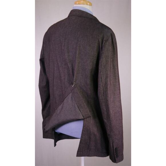 Hugo Boss Current Nalmar Model Purple/White Woven Cotton 2-Btn Blazer Jacket 46R - Picture 7 of 10